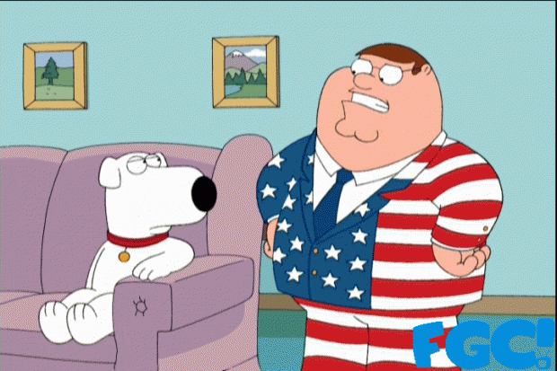 Family-Guy-Peter-and-Brian-flag-suit
