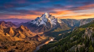 majestic us mountain diversity at golden hour